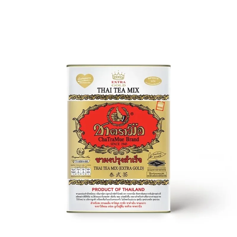 ChaTraMue Gold Label Thai Tea Powder Large Tin 450g