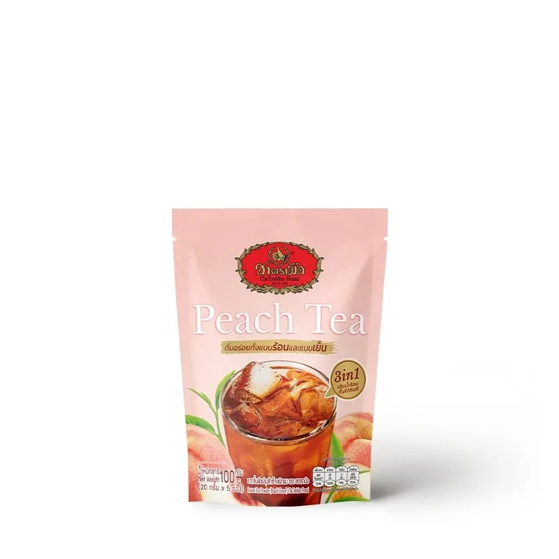 ChaTraMue 3-in-1 Peach Tea Instant Powder Sachets
