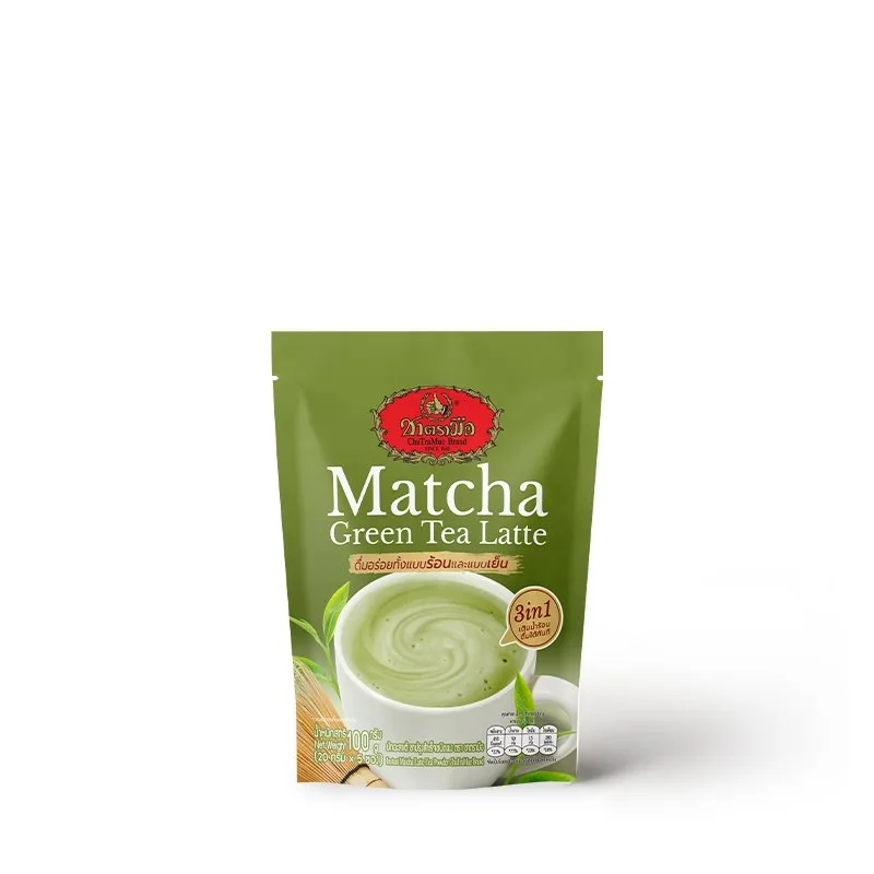ChaTraMue 3-in-1 Matcha Green Tea Latte Instant Powder Sachets